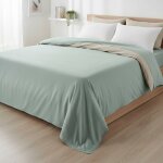 Drap plat percale vert d'eau 240x300cm mt - mt - mondial tissus