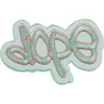 �cusson dope tag vert menthe - mondial tissus