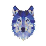 �cusson loup origami - mondial tissus
