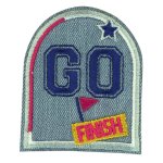 cusson patch lettres go finish - mondial tissus