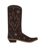 cusson simili botte cowboy 5. 5 x 4. 5 cm - mt - mondial tissus