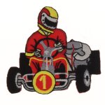 cusson thermocollant karting rouge - frou frou - mondial tissus