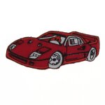 cusson thermocollant voiture de luxe rouge - frou frou - mondial tissus