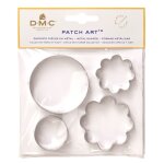 Emporte pices rond et fleur pour patch art - dmc - mondial tissus