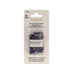 Epingles � t�te de verre de murano bleu roi - bohin - bohin - mondial tissus