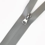 Fermeture  glissire tanche effet satin argent au mtre - mondial tissus