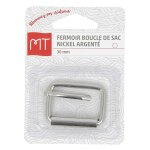 Fermoir boucle de sac argent 30 mm - mt - mondial tissus
