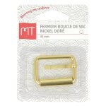 Fermoir boucle de sac dor� 30 mm - mt - mondial tissus