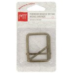 Fermoir boucle de sac en mtal 40 mm bronze x1 - mt - mondial tissus