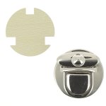 Fermoir cartable ovale argent 47 mm - mt - mondial tissus