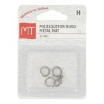 Fermoir mousqueton pour bracelet en m�tal 12 mm - mt - mondial tissus