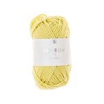Fil  crocheter creative ricorumi dk jaune pastel 062 coton 57, 5m - rico design - rico design - mondial ...