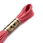 Fil moulin� � broder - tons roses - violets - col 335 - dmc - mondial tissus