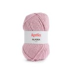 Pelote de fil  tricoter alaska n38 rose clair - katia - katia - mondial tissus