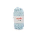 Pelote de fil  tricoter capri bleu ciel - katia - katia - mondial tissus