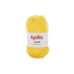Pelote de fil  tricoter capri jaune clair - katia - katia - mondial tissus