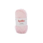 Pelote de fil  tricoter capri rose clair - katia - katia - mondial tissus