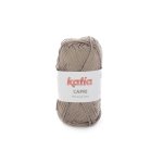 Pelote de fil  tricoter capri brun ple - katia - katia - mondial tissus