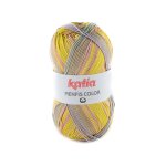 Pelote de fil  tricoter menfis vert et jaune - katia - katia - mondial tissus