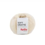 Pelote de fil  tricoter soft gratt crme pour peaux sensibles - katia - katia - mondial tissus