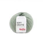 Pelote de fil  tricoter soft gratt vert menthe pour peaux sensibles - katia - katia - mondial tissus ...