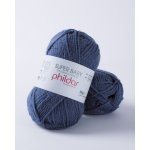 Pelote de fil  tricoter super baby bleu fonc - phildar - phildar - mondial tissus