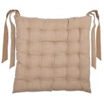 Galette de chaise essentiel cru - mt - mondial tissus