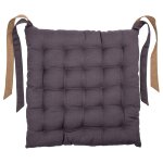 Galette de chaise essentiel grise - mt - mondial tissus