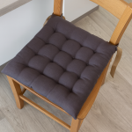 Galette de chaise essentiel grise - mt - mondial tissus