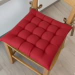 Galette de chaise essentiel rouge - mt - mondial tissus