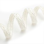 Galon lzarde brillant crme 12 mm - mondial tissus