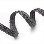 Galon lzarde brillant gris 12 mm - mondial tissus