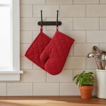 Gant et manique essentiel rouge - mt - mondial tissus