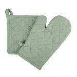 Gant et manique essentiel vert - mt - mondial tissus