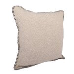 Housse de coussin bouclette cru 40x40cm - mt - mondial tissus