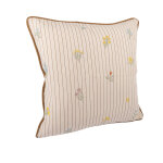 Housse de coussin brode bouquet 40x40cm - mt - mondial tissus