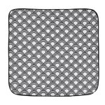 Housse de coussin ibiza imprim ventails minimalistes noir 40x40 cm - linder - mondial tissus