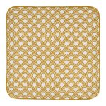 Housse de coussin ibiza imprim� �ventails minimalistes ocre 40x40 cm - linder - mondial tissus