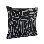 Housse de coussin lignes blanches 40x40 - mt - mondial tissus