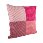 Housse de coussin patchwork velours c�tel� - mt - mondial tissus