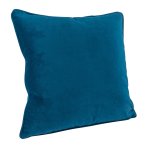 Housse de coussin velours holland bleu - mt - mondial tissus