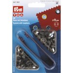 Illets et rondelles, 5, 0mm, laiton antique - prym - mondial tissus