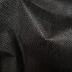 Intiss spun dperlant et rsistant aspect tissu uni noir 160cm - mondial tissus