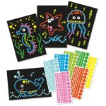 Jeu de gommettes pour enfant animaux marins 4 pices - mondial tissus