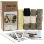 Kit 3 mini amigurumis - singe, girafe et �l�phant - hoooked - hoooked - mondial tissus