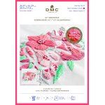 Kit broderie fleurs de l'amour - dmc - mondial tissus