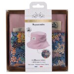 Kit couture bob enfant - ado (8 - 14 ans) liberty et coton rose - mondial tissus