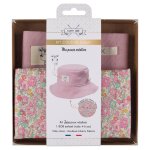 Kit couture bob enfant zaza (4 - 8 ans) liberty et coton rose - mondial tissus