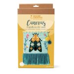 Kit diy canevas - papillon de nuit - graine crative - mondial tissus