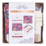 Kit couture diy - pochette � bijoux x liberty fabrics rose - mondial tissus